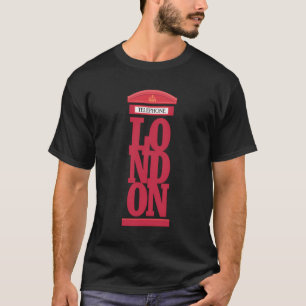 Londen Rood Telefoon T-Shirt Londen Grafisch Ontwe