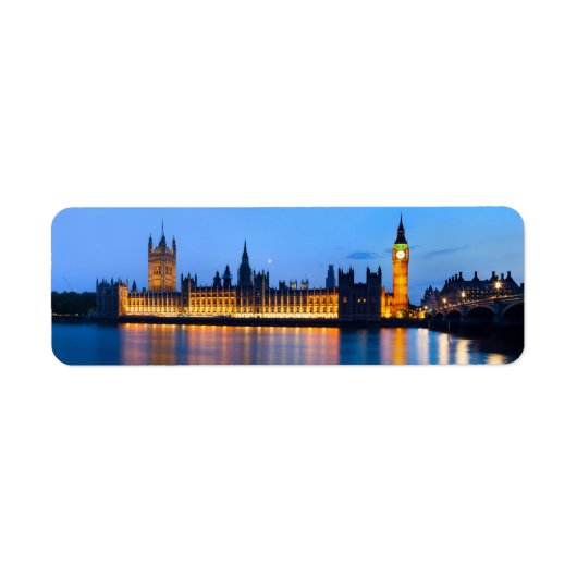 Londen 's nachts etiket (Voorkant)