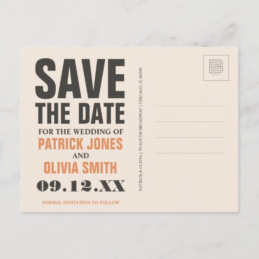 Londen | Save the date Aankondigingskaart (Achterkant)