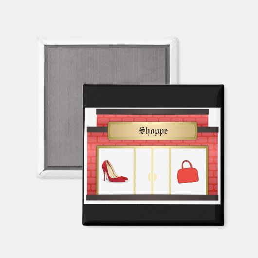 Londen Shopping Theme Magnet (Voorkant / Achterkant)