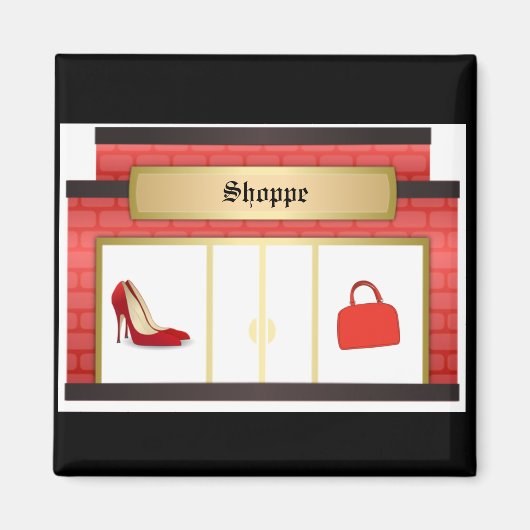 Londen Shopping Theme Magnet (Voorkant)