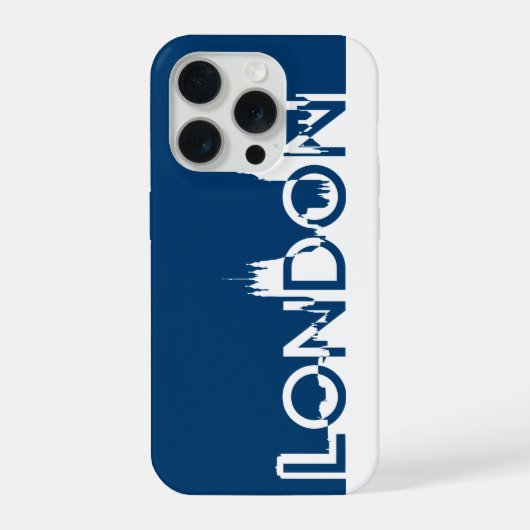 Londen silhouet iPhone hoesje (Achterkant)