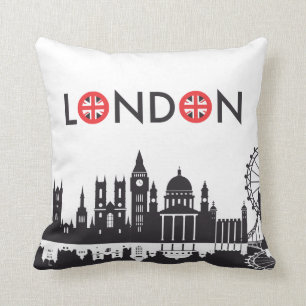 Londen Silhouet Kussen