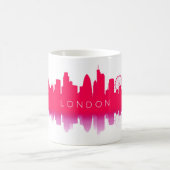 Londen Silhouet – Modern Rood Koffiemok (Center)