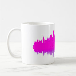 Londen Silhouet – Moderne Roze Koffiemok
