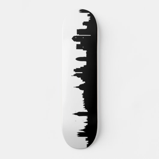 Londen silhouet stadsgezicht skateboard (Voorkant)