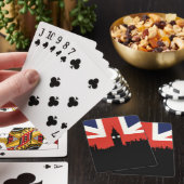 Londen Silhouette | De Britse Vlag Pokerkaarten (Insitu)