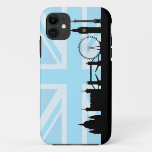 Londen Sites op Blue Union Jack Sky iPhone 11 Hoesje