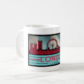Londen Skyline 1 Mok (Voorkant links)