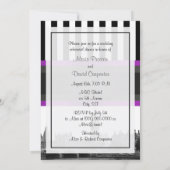 Londen Skyline BW Strp Paarse Kiss P Rephearsal Di Kaart (Achterkant)