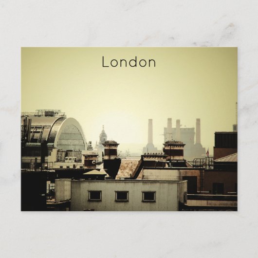 Londen - Skyline Feestdagenkaart (Voorkant)