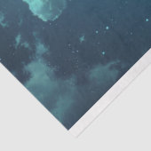 Londen Skyline nacht maan decoupage Tissuepapier (Detail)