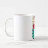 Londen skyline reisposter. koffiemok (Links)