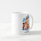 Londen Skyline Retro City Pride Koffiemok (Voorkant rechts)