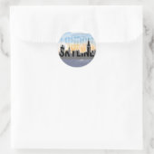 LONDEN skyline Ronde Sticker (Tas)