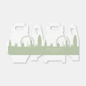 Londen Skyline Sage Gepersonaliseerde gunst dozen Bedankdoosjes (Uitgevouwen)