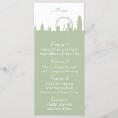 Londen Skyline Sage gepersonaliseerde menukaarten Menu (Voorkant)