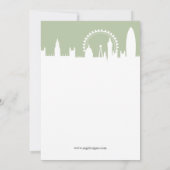 Londen Skyline Sage Vrijgezellenfeest Kaart (Achterkant)