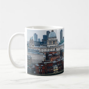 Londen Skyline: St. Paul's Aerial Uitzicht Koffiemok