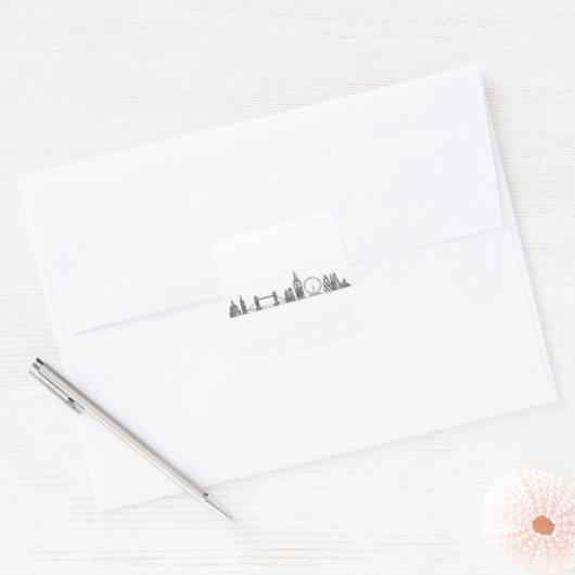 Londen Skyline Stickers (Envelop)