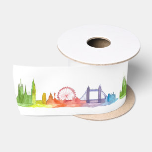 Londen skyline Verenigd Koninkrijk party Engeland Satijnen Lint