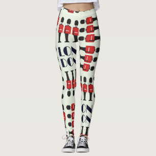 Londen, soldaten, naadloos patroon leggings