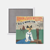 Londen & Southwestern ~ Weymouth Magneet (Voorkant / Achterkant)