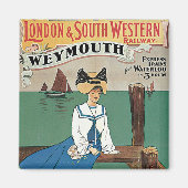 Londen & Southwestern ~ Weymouth Magneet (Voorkant)