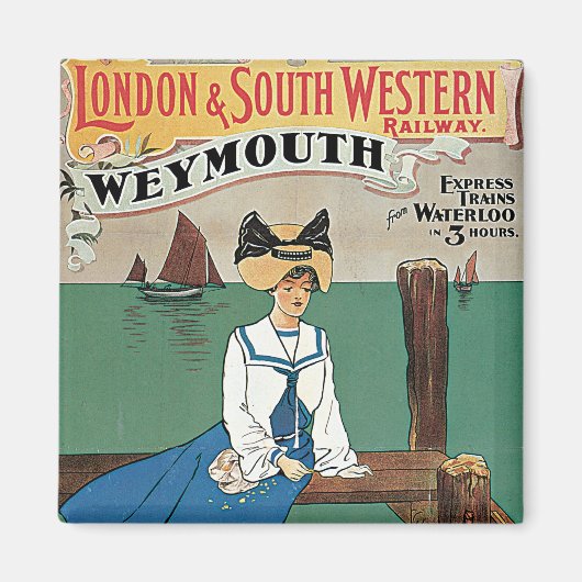 Londen & Southwestern ~ Weymouth Magneet (Voorkant)