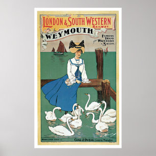 Londen & Southwestern ~ Weymouth Poster