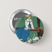 Londen & Southwestern ~ Weymouth Ronde Button 5,7 Cm (Voorkant /achterkant)