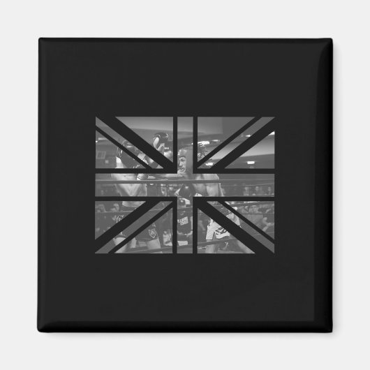 Londen Souvenir Britse vlag Boxing Match Funky Co Magneet (Voorkant)