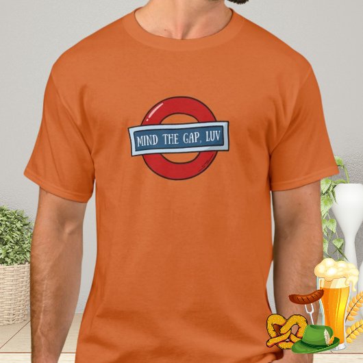 Londen Souvenir Funny Metro Mind the Gap UK Gift T-shirt