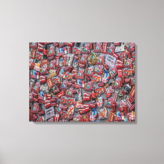 Londen souvenir magneten uitzicht canvas print (Voorkant)
