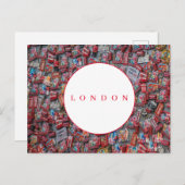 Londen souvenirmagneten uitzicht ansichtkaart briefkaart (Voorkant / Achterkant)