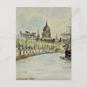 Londen, St. Paul's Cathedraal door Camille Pissarr Briefkaart