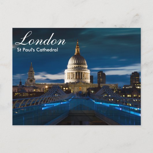 Londen - St Paul's Cathedral-briefkaart Briefkaart (Voorkant)