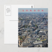 Londen St.Paul's Cathedral uitzicht briefkaart (Voorkant / Achterkant)