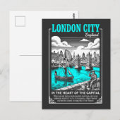 Londen Stad Engeland In het Hart van de Hoofdstad Briefkaart (Voorkant / Achterkant)