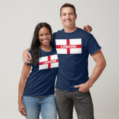 Londen Stad in Engelse Vlag grappig T-shirt (Unisex)