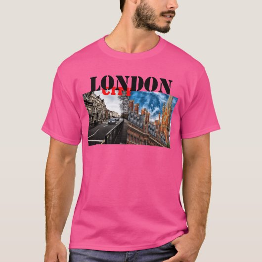 LONDEN STAD ONTWERP grappig T-shirt (Voorkant)