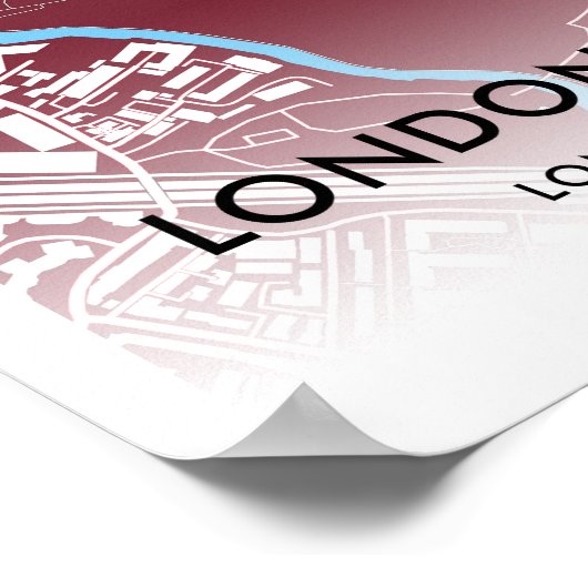 Londen Stadium Poster - thuisbasis van West Ham Un (Hoek)