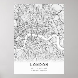 Londen Stadsplattegrond Poster