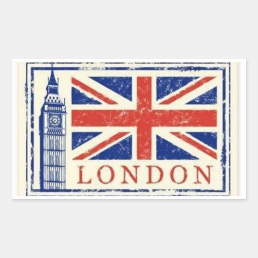 Londen sticker esthetisch (Voorkant)