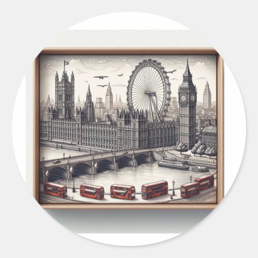 Londen sticker label (Voorkant)