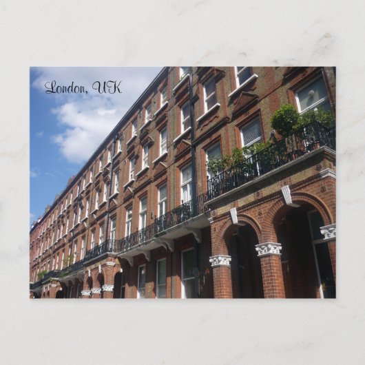 londen straat briefkaart (Voorkant)