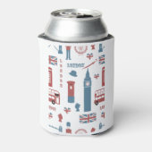 Londen Symbolen Blikjeskoeler (Blikje Achterkant)