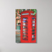 Londen Telefoon Booth Canvas Print (Voorkant)