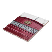 Londen Telefoon Telefooncel Rood Tegeltje (Zijkant)