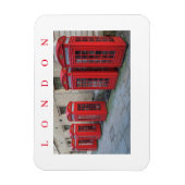 Londen telefoonboxen uitzicht koelkastmagneet magneet (Verticaal)